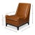 Contemporary Brown Leather Accent Chair For Sale - Image 10 of 10