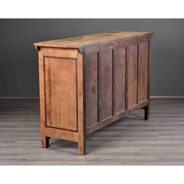 Carved Oak French Art Deco Sideboard, Circa 1930s For Sale In Detroit - Image 6 of 13