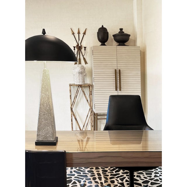 Early 20th Century Pair of Mid-Century French Chinoiserie-Style Bamboo Pedestals Stands For Sale - Image 5 of 9