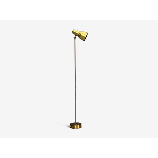 1960s Falkenbergs Belysning, Floor Lamp, Brass For Sale - Image 4 of 11