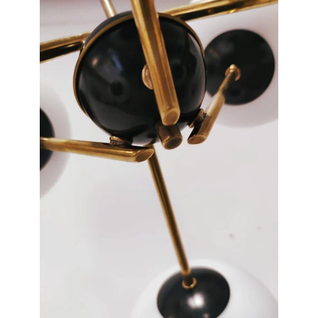 Sputnik Lamp with Oval Glasses For Sale - Image 9 of 18