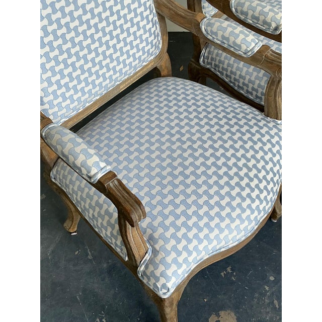 Taupe Vintage Louis XV Style Carved Wood Armchairs For Sale - Image 8 of 15