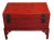 Red Red Antique Accent Cabinet Trunk With a Stand For Sale - Image 8 of 10