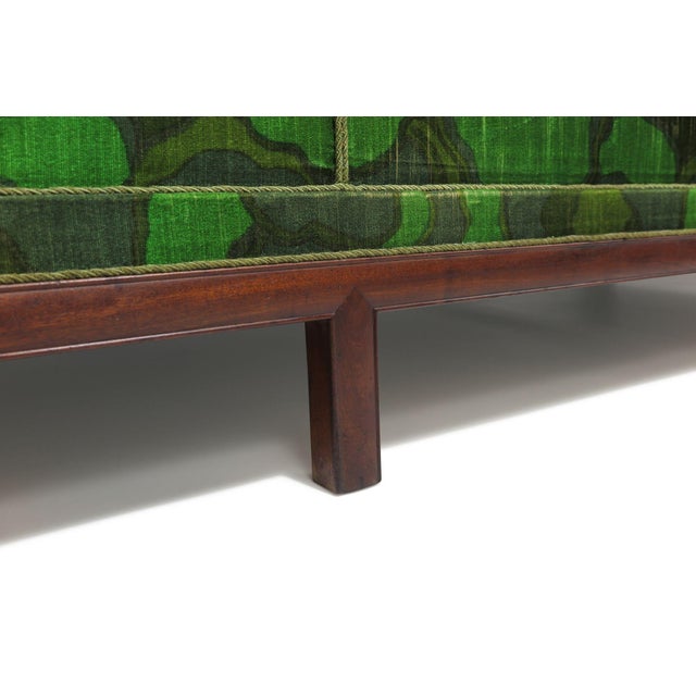1930's Attributed to Frits Henningsen Sofa With Dramatic Flared Arms of Mahogany. For Sale - Image 12 of 12