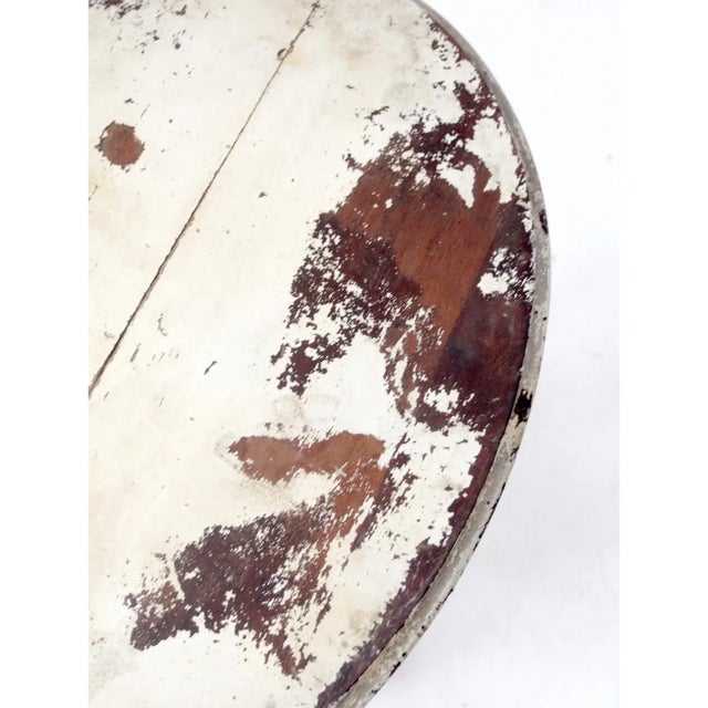 Cream Antique Victorian East Lake Style Accent Table For Sale - Image 8 of 16