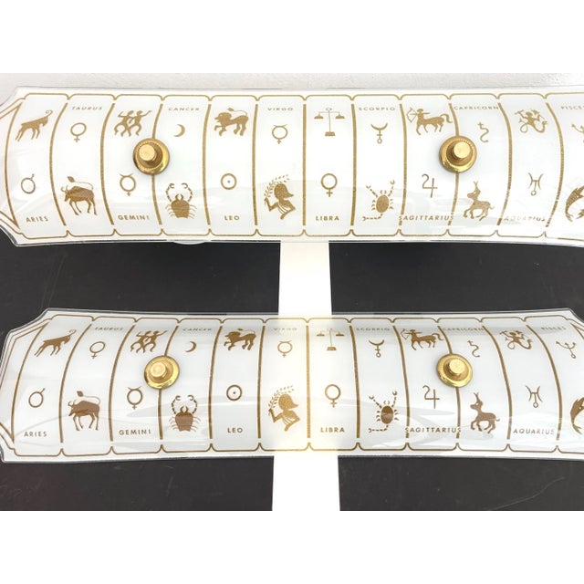 Moe Light 1970s Astrological Wall Lights, Pair For Sale - Image 4 of 17