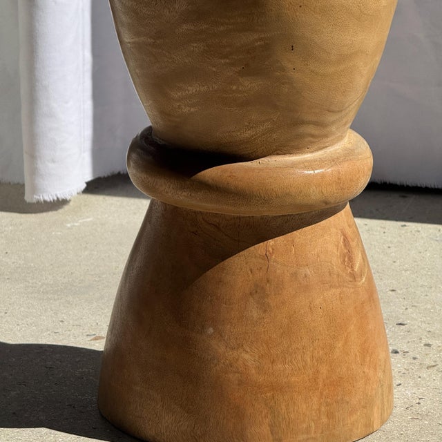 Side Table in Mango Wood, 1980s For Sale - Image 6 of 11