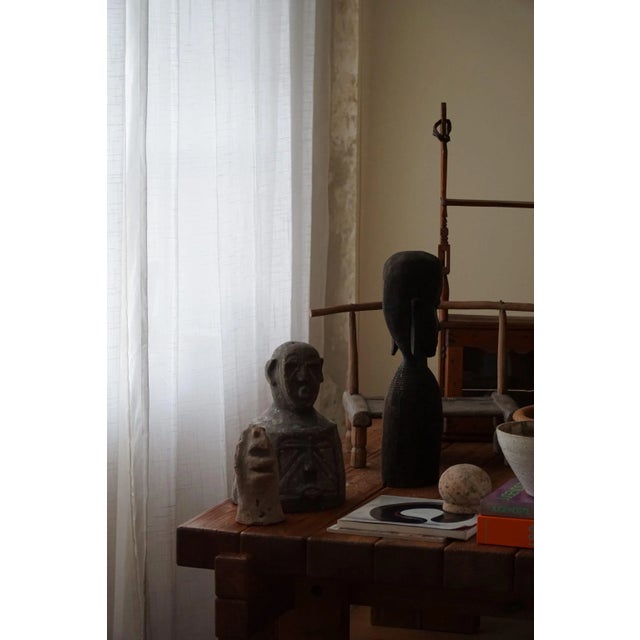 Mid-Century African Wooden Sculpture, 1950s For Sale - Image 4 of 11