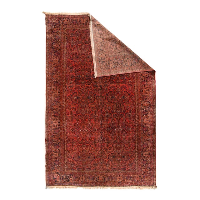 Traditional Antique Sarouk Rug 12'0'' x 18'6'' For Sale - Image 3 of 3