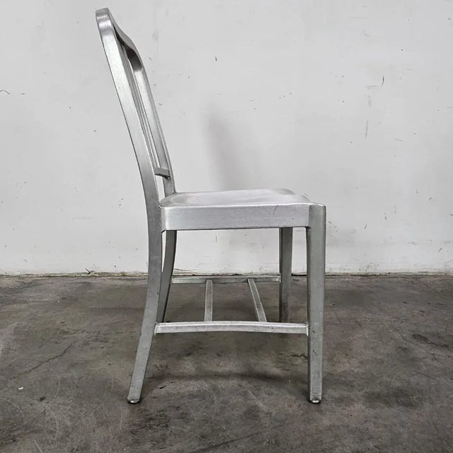 Emeco 2000s Emeco Classic Aluminum Navy Chair For Sale - Image 4 of 8