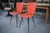 Set of Red Skai Chairs, 1960s For Sale - Image 10 of 18