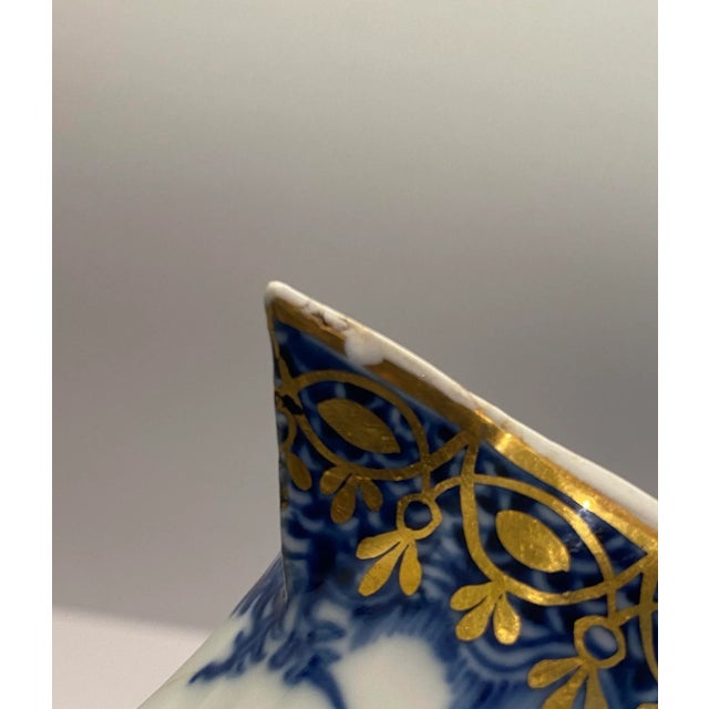 Antique Porcelain Blue & White Milk Pitcher For Sale - Image 10 of 12