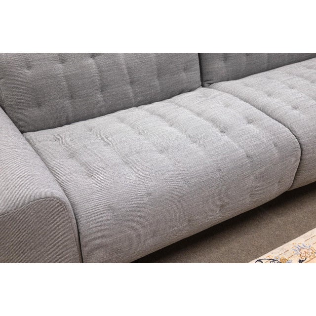 Black Sacha Lakic for Roche Bobois Satellite 3 Contemporary Three-Seat Sofa With Electric Recline For Sale - Image 8 of 11
