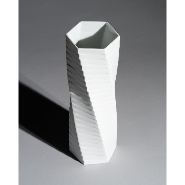 White Bisque Porcelain Vases by Werner Schreib, Martin Freyer and Werner Uhl for Rosenthal, 1970s, Set of 3 For Sale - Image 17 of 18