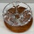 Glass Vintage Orrefors Gunnar Cyrén Signed Leaf-Cut 10" Crystal Bowl, Sweden For Sale - Image 7 of 9