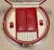 Vintage Wolf Leather Jewelry Box, Pebbled Red, Brand New - Never Used, Lock & Key, Mirror For Sale - Image 9 of 13