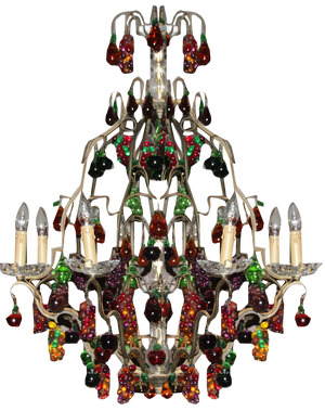 Large Chandelier in Murano Glass from Made Murano Glass, 1970s