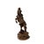 Asian 7" Small Brown UpRearing Spirited Details Motifs Wood Horse Figure For Sale - Image 3 of 9