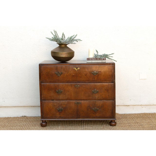 English 18th Century English Burr Walnut Dresser For Sale - Image 3 of 14