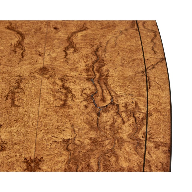 Late 19th Century English Burr Walnut Bow Front Chest of Drawers circa 1870 with Bookmatch Veneer For Sale - Image 5 of 9