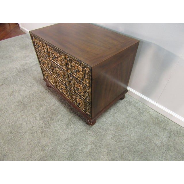 Mid-Century Modern John Widdicomb Walnut Mid Century Side Chest For Sale - Image 3 of 8