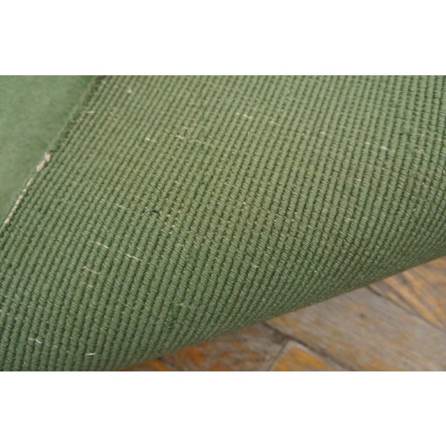1920s Green Abstract Minimalist Antique Chinese Art Deco Rug 8'10'' X 11'7' Handknotted Wool Carpet For Sale In New York - Image 6 of 7