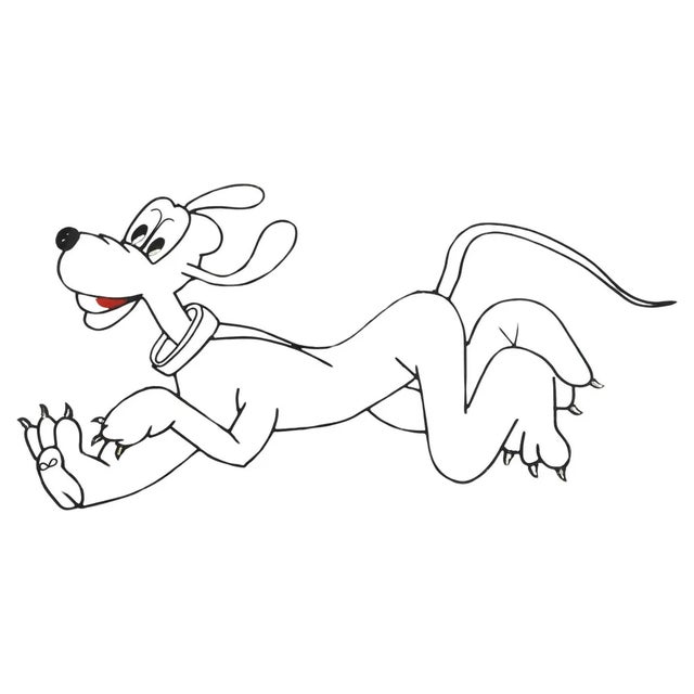 Disney Pluto Wall Decoration in Iron, Vienna, 1960s For Sale - Image 6 of 6