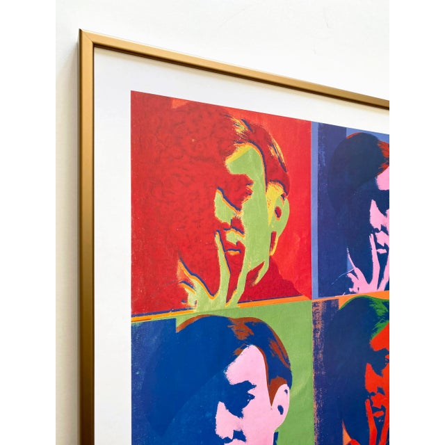 Andy Warhol Foundation Lithograph Print Framed Pop Art