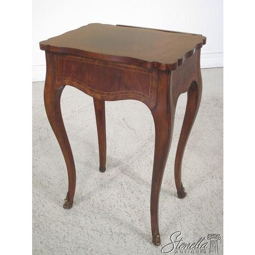 Maitland Smith #3630-062 French Style 1 Drawer Mahogany Nightstand For Sale - Image 9 of 9