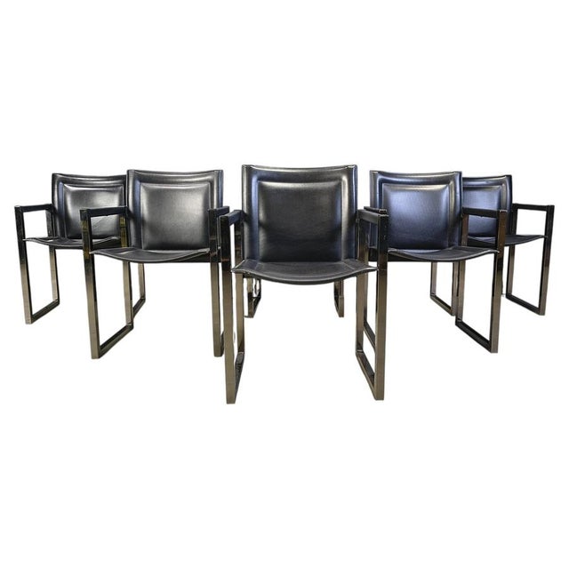 Vintage Dining Chairs attributed to Arrben, 1980s, Set of 6 For Sale - Image 13 of 13