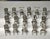 Add an elegant and whimsical touch to your table with this delightful set of 16 vintage pewter place card holders, each...