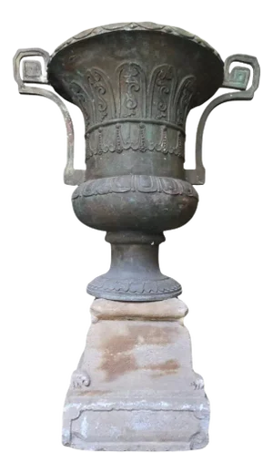 Antique Bronze Garden Vases, 1870