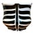 Vintage Italian Zebra Striped Cache Pot For Sale