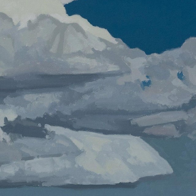 Gathering Form by Michael Magrin | Oil on Canvas Landscape With Towering Cumulus Clouds For Sale In Denver - Image 6 of 14