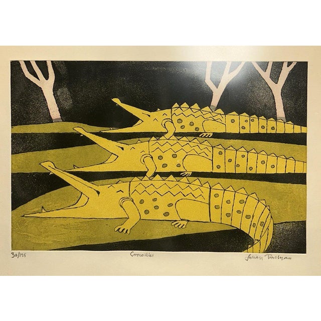 Julian Trevelyan, Crocodiles, 1966, Etching For Sale