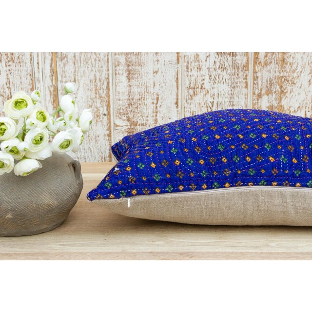 Kalya Antique Tribal Grain Sack Pillow For Sale In Los Angeles - Image 6 of 9