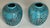 A pair of vintage Japanese Ginger Jars with floral motif. Standing 5 inches tall, these petite ginger jars feature a bold...