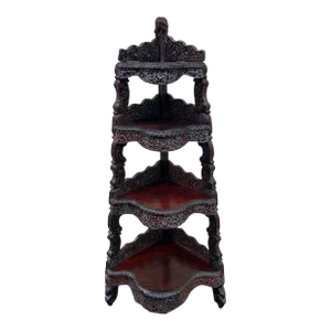 Early 20th Century Anglo-Indian Rosewood Etagere