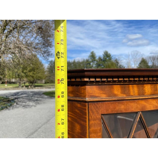 Vintage George III Style Mahogany Corner Cabinet For Sale - Image 12 of 12