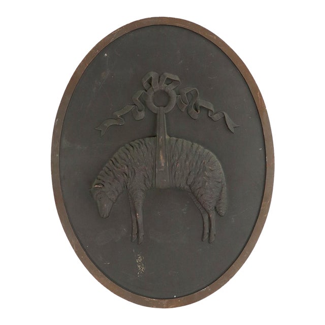 Mid 20th Century Brooks Brothers 5th Avenue Golden Fleece Logo Relief For Sale