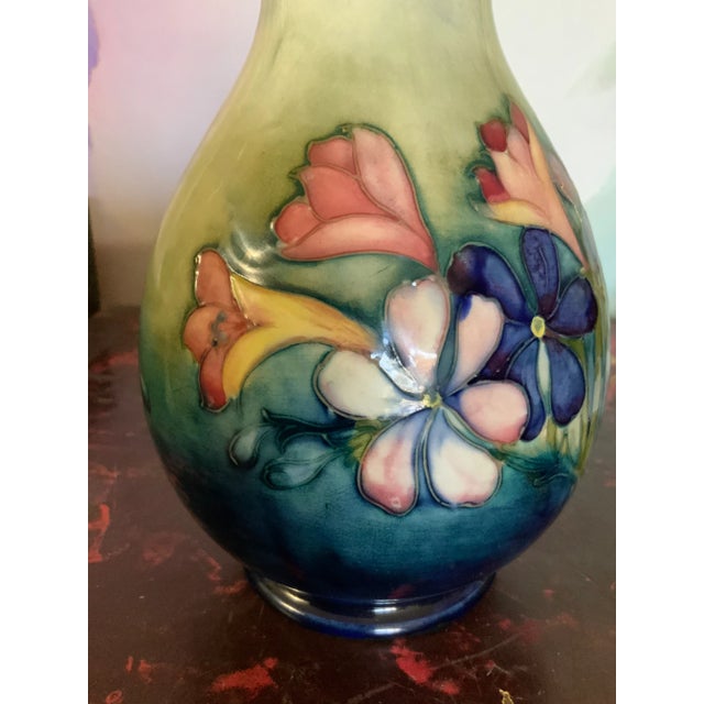 William Moorcroft "Spring Flowers" Signed Baluster Vase Circa 1930 For Sale - Image 11 of 13