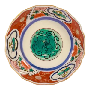 Japanese Imari Porcelain Scalloped Bowl or Vide Poche