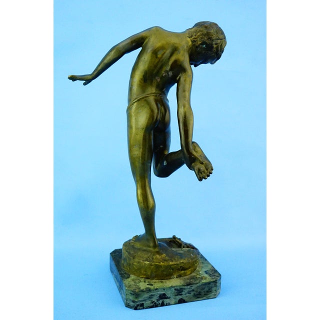 De Lotto, Nude Boy Bitten by a Crab, 1800s, Bronze For Sale - Image 3 of 18