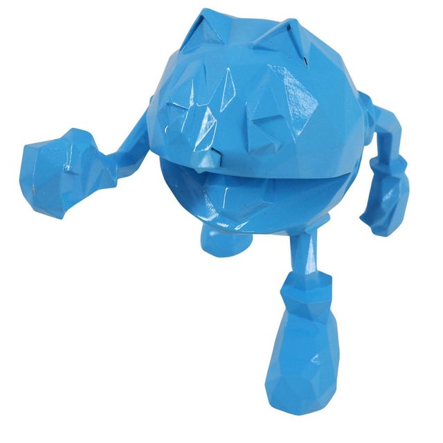 Mini Blue Resin Pac Man from Richard Orlinski For Sale - Image 6 of 7
