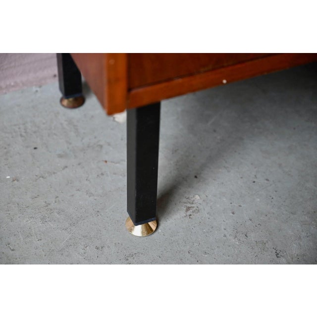 Modernist Display Bookcase in Teak and Brass, 1960s For Sale - Image 12 of 18