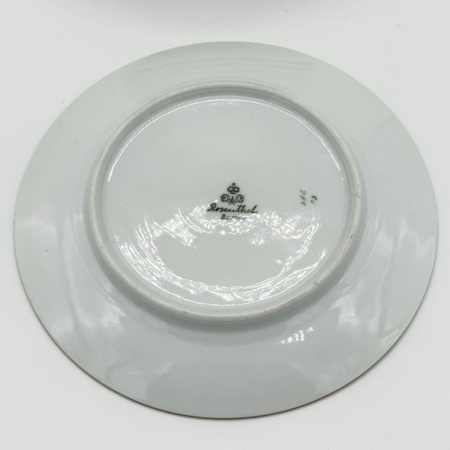 Early 20th Century Antique Rosenthal Bavaria Greek Key Gilt Bread Plates, 6” (C. 1920s–30s) - Set of 8 For Sale - Image 5 of 7