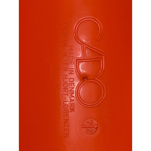 Cado Multifunctional Children's Chair in Orange by Johannes Foersom & Peter Hiort Lorenzen for Cado For Sale - Image 4 of 11