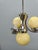 Art Deco Chrome and Opaline Glass Chandelier, 1930s For Sale - Image 13 of 14