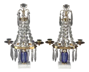 Prism Candleholders, 1900, Set of 2