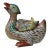 Vintage Oriental Handmade Mix Color Ceramic Water Duck Display Figure For Sale